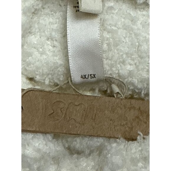 SKIMS Cozy Knit Pants Pull On Wide Leg Bone White Women's Plus Size 4X 5X NWT - Picture 8 of 9